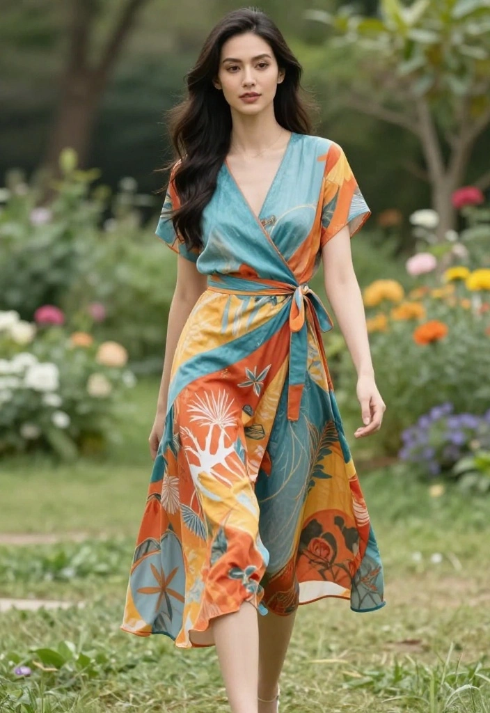 14 Casual Outfit Suggestions for Women That Take 5 Minutes - 12. The Versatile Wrap Dress 1