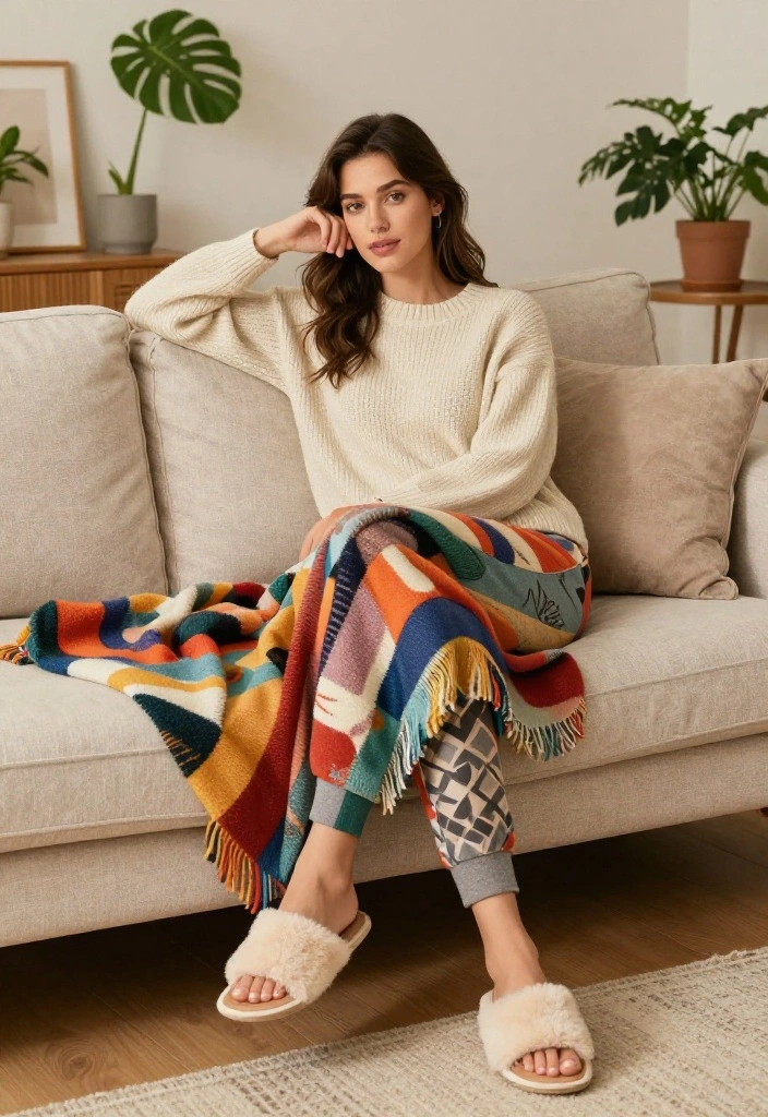 14 Casual Outfit Suggestions for Women That Take 5 Minutes - 4. The Cozy Knit Sweater and Joggers 1