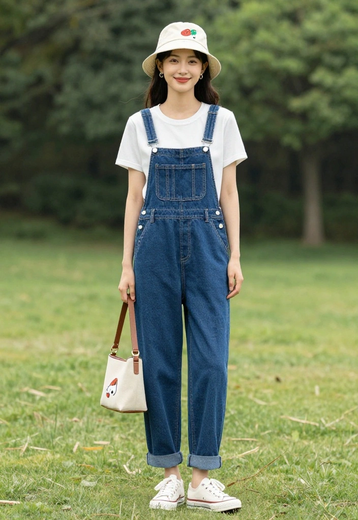 14 Casual Outfit Suggestions for Women That Take 5 Minutes - 5. The Stylish Overalls Idea 1