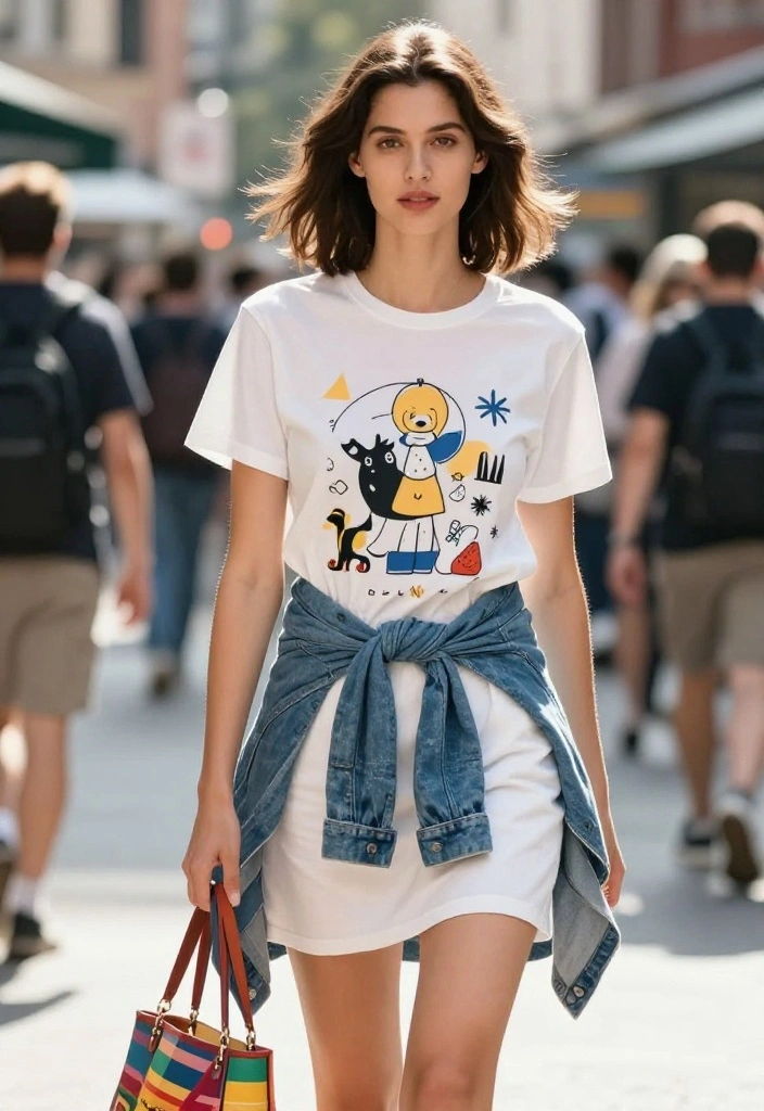 14 Casual Outfit Suggestions for Women That Take 5 Minutes - 7. The Trendy T-shirt Dress 1