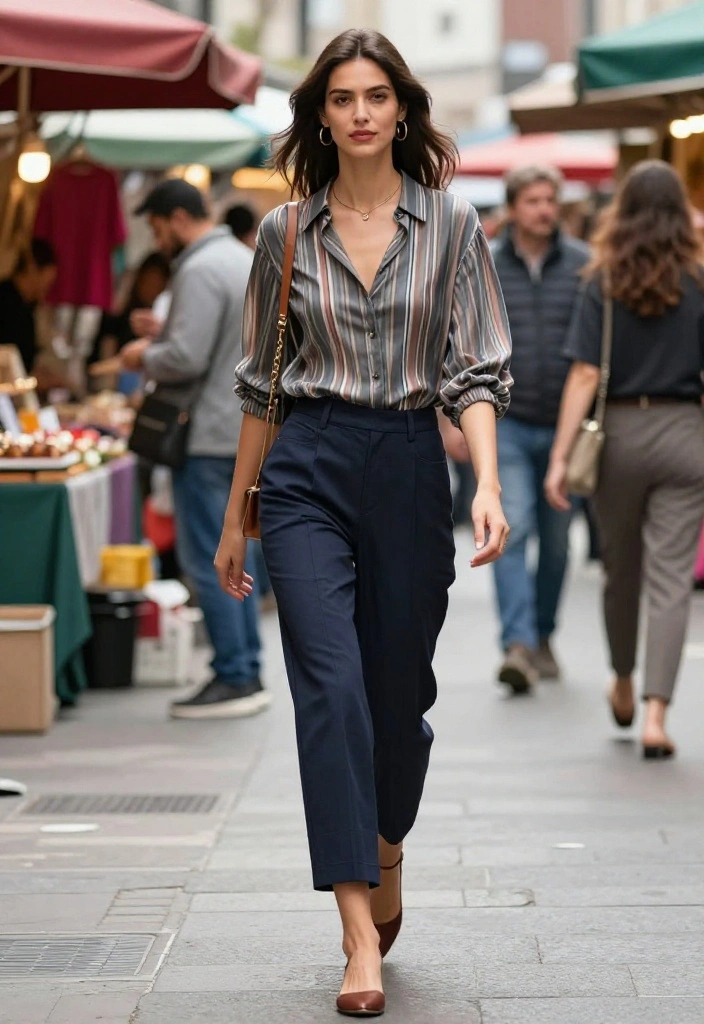 14 Ellie Williams Outfit Suggestions for Women You Can Wear Daily - 8. Chic Culottes and Lightweight Blouse 1