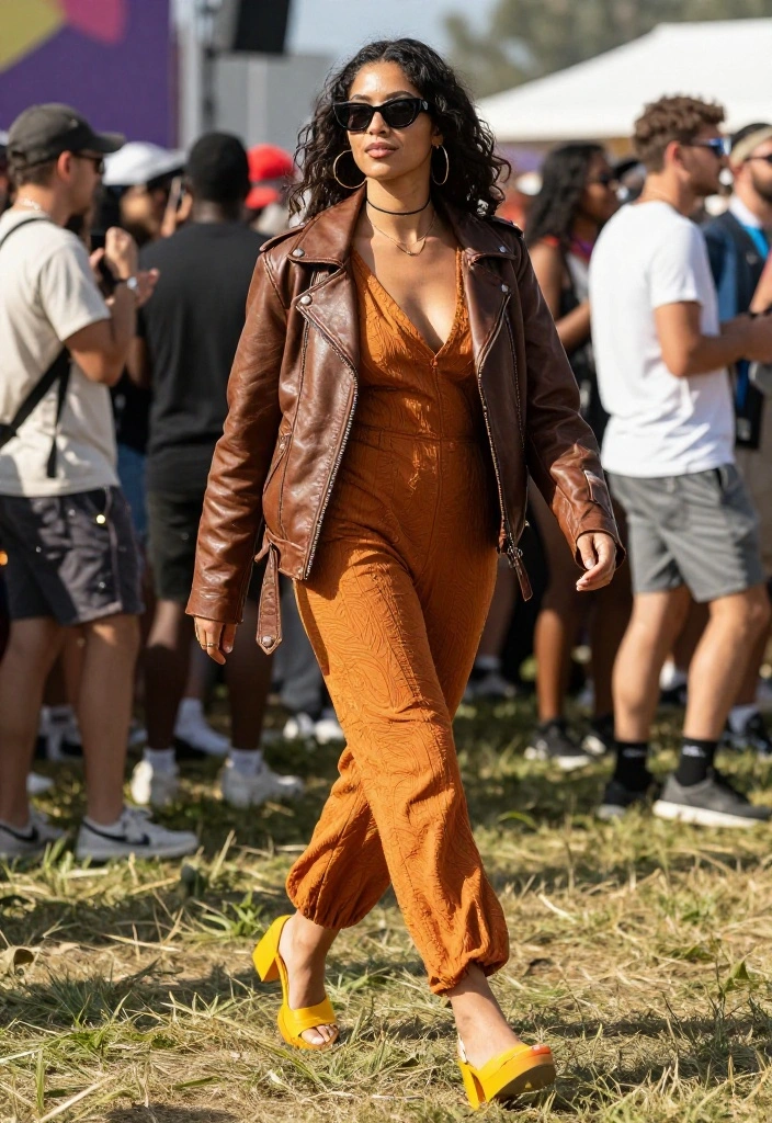 14 Metal Festival Attire Ideas for Women That Move and Breathe - 5. Edgy Jumpsuits 1