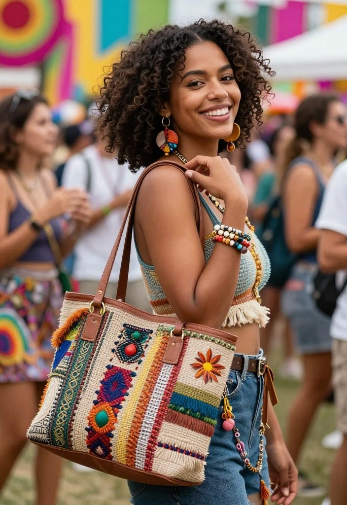 14 Metal Festival Attire Ideas for Women That Move and Breathe - 9. Upcycled Accessories 1