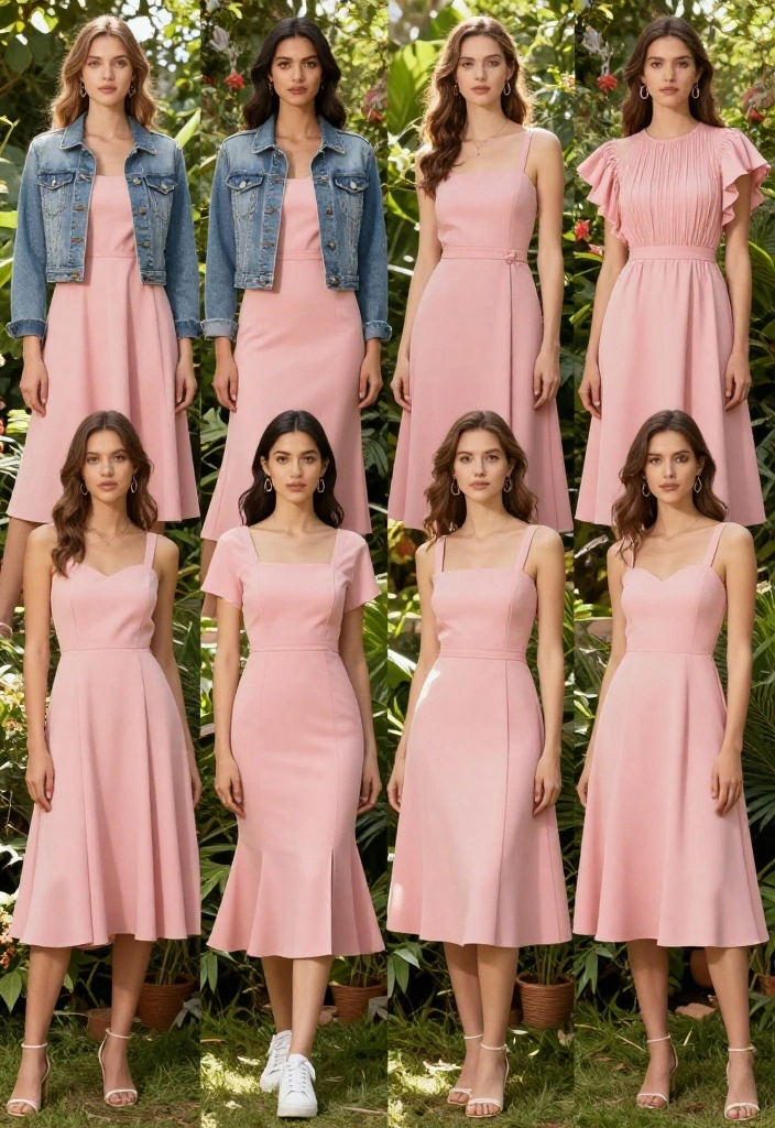 14 Pink Dress Outfit Ideas That Flatter Every Skin Tone - 1. The Classic A-Line 1