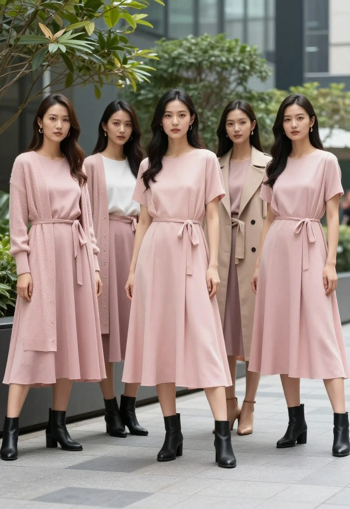 14 Pink Dress Outfit Ideas That Flatter Every Skin Tone - 12. The Layered Look 1