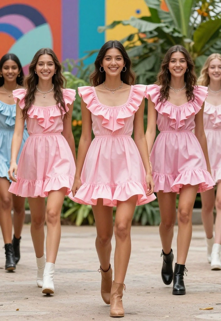14 Pink Dress Outfit Ideas That Flatter Every Skin Tone - 6. The Playful Mini 1