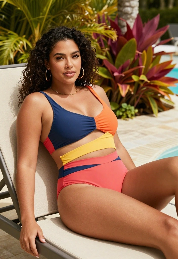 14 Pool Women Attire Ideas That Go From Water to Lounge - 5. Edgy Styles: The Cut-Out Swimsuit 1