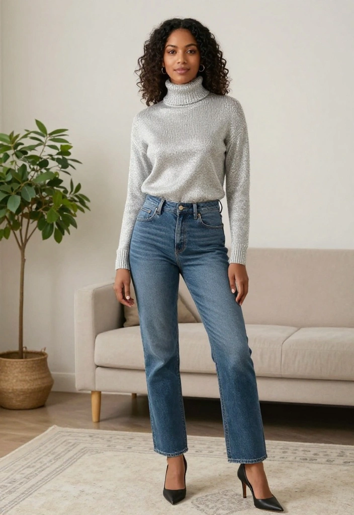 14 Silver Women Outfit Inspirations That Shine Without Looking Overdone - 2. Casual Silver Looks 1