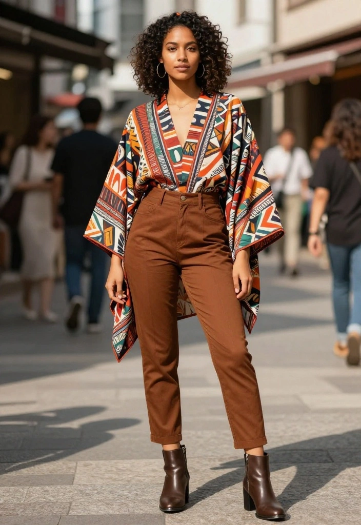 14 Women Outfit Ideas Con Pantalon Cafe That Match With Everything - 14. Layered Statement Pieces 1