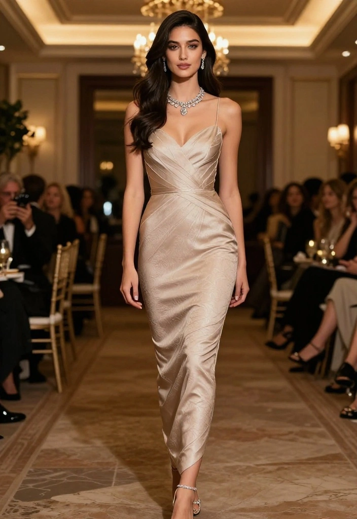 15 Pencil Dress Outfit Elegant Looks That Command the Room - 15. Sophisticated Evening Gown Pencil Dress 1