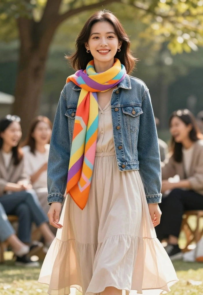 15 Women Outfit Ideas With Scarf That Stay Put and Don't Slip Off - 4. The Stylish Loop 1