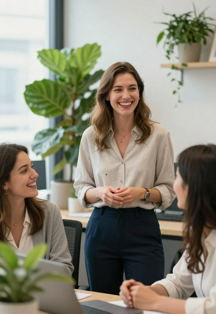 18 Women Outfit Work Office Suggestions That Follow Dress Code - 12. Smart Casual Blouse with Eco-Friendly Twist 1