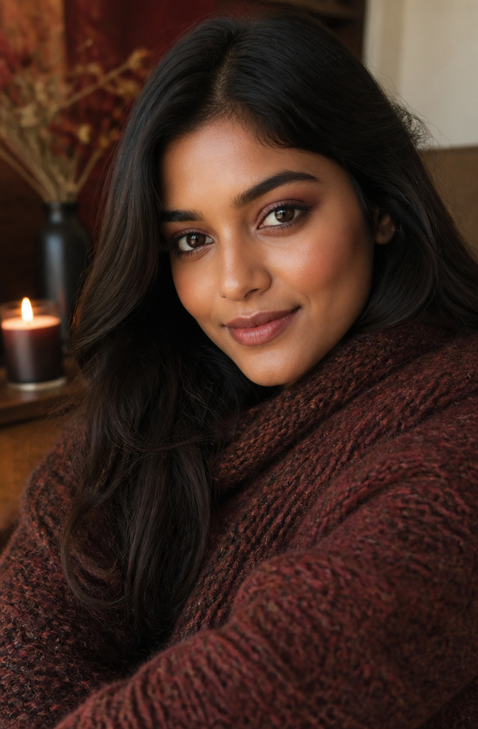 Natural Eyeshadow for Brown Eyes: 16 Color Ideas for 2026 13 Model showcasing burgundy eyeshadow around her brown eyes.