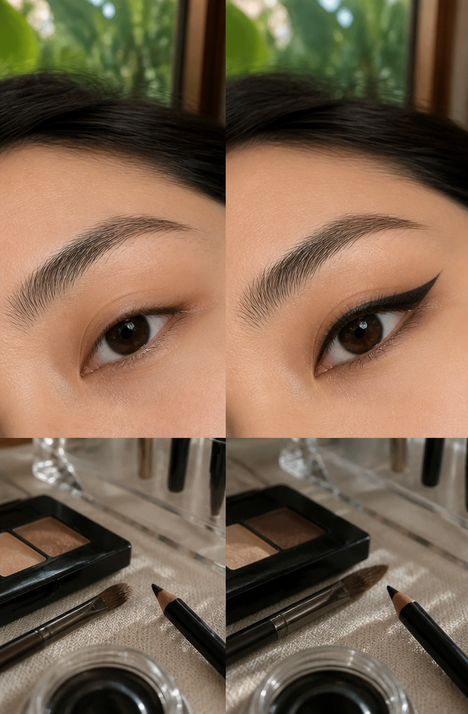 Almond Eyes Makeup: A Step-by-Step Tutorial for 2026 5 Close-up of an almond eye with a winged eyeliner look.