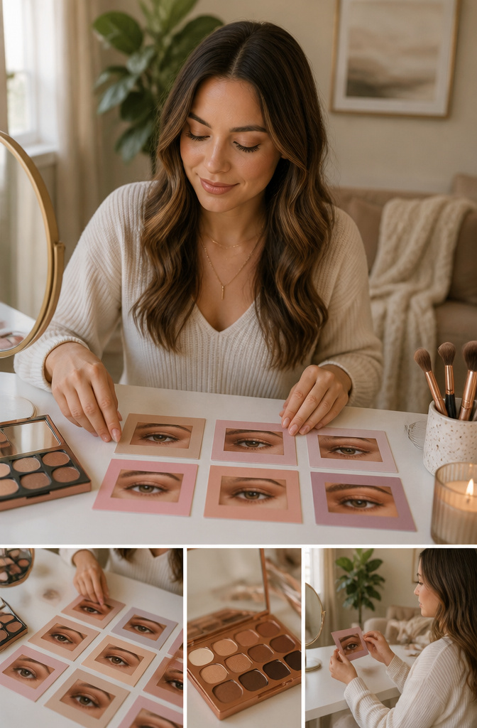 How to Do Light Brown Eye Makeup Natural in 2026: 2 Methods 9 Collage of six different natural eye makeup looks for light brown eyes.