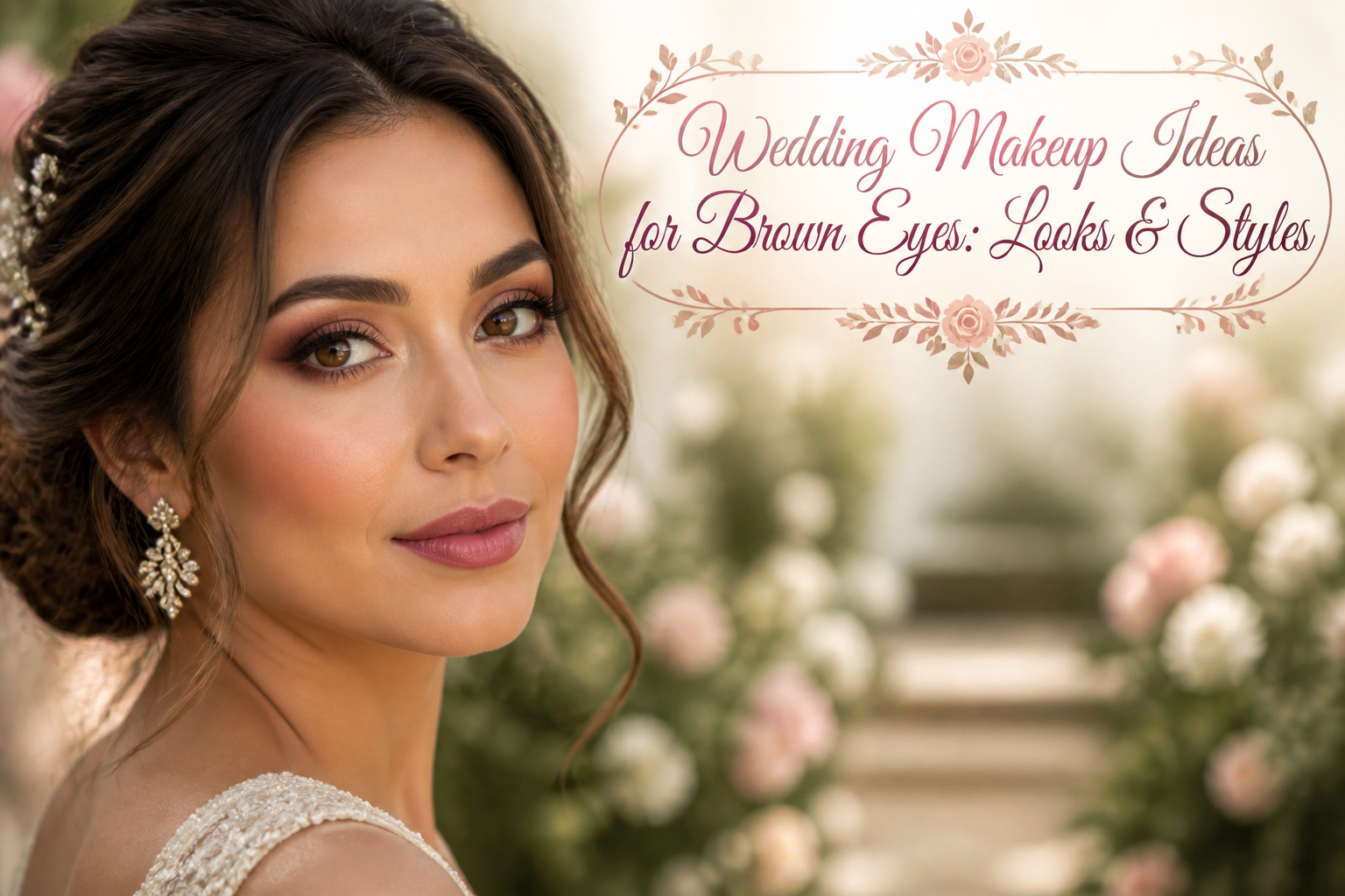Natural wedding makeup kit featuring taupe and beige shades.